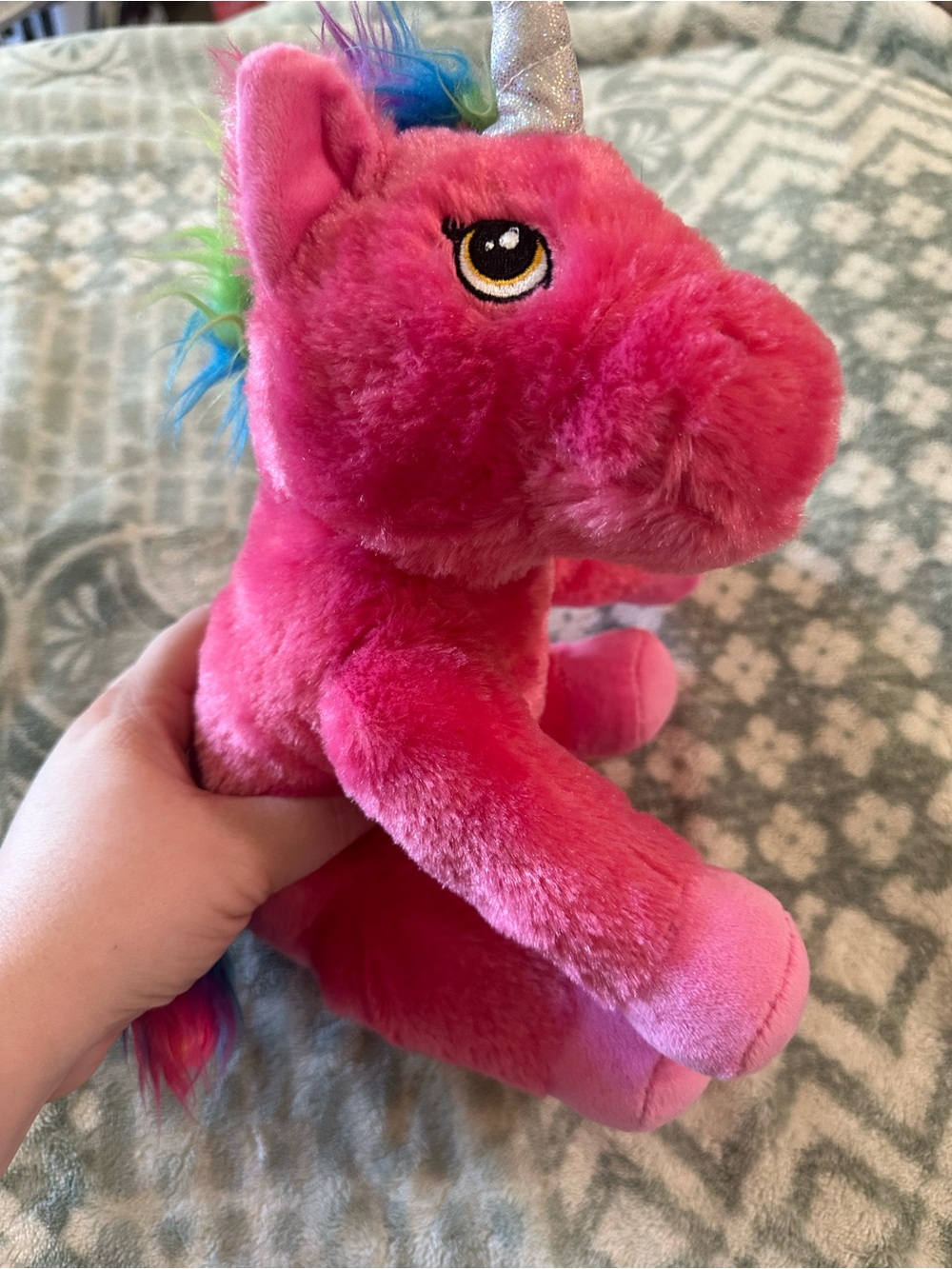 Greta Laura Plush Pink Unicorn Stuffed Animal - Soft Cuddly Toy